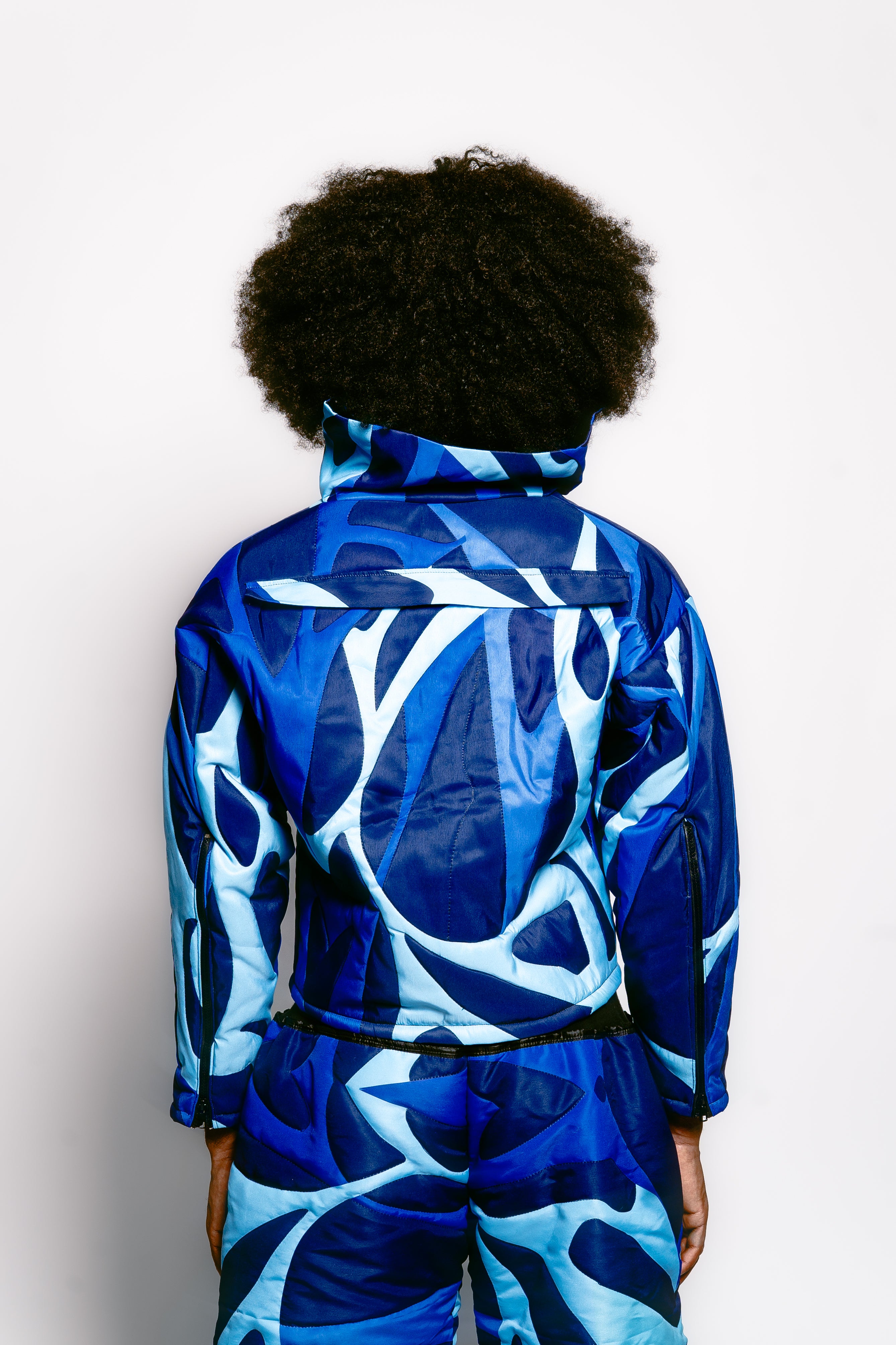 'Line Art' Puffer Jacket