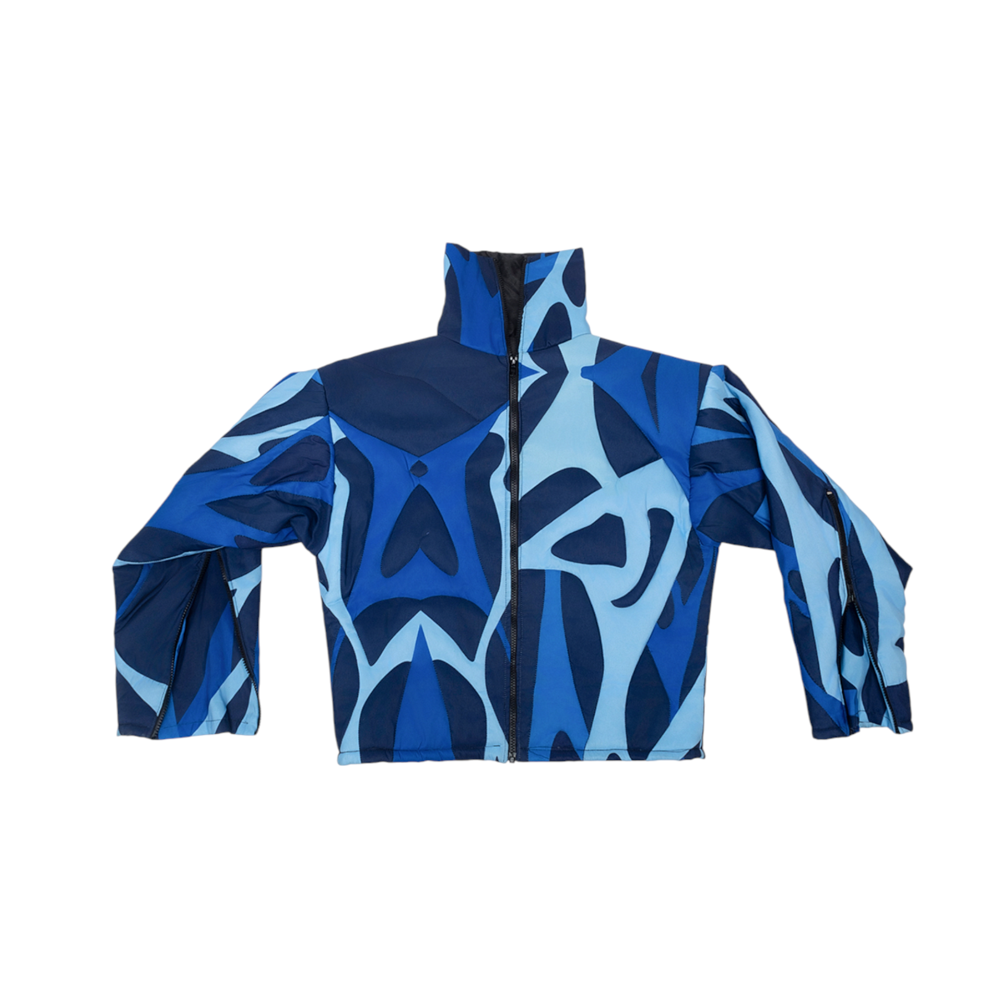 'Line Art' Puffer Jacket